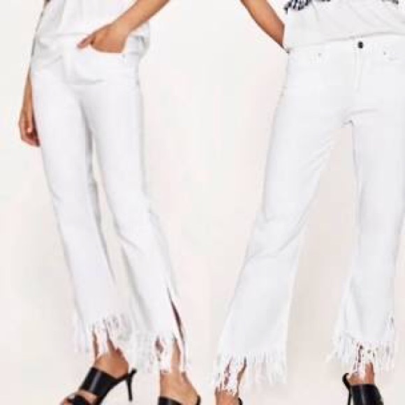 white pants with fringe
